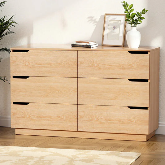 Artiss 6 Chest of Drawers Dresser Table Pine - Mekamart Australia