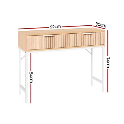 Artiss Console Table 2 Drawers 92CM - Mekamart Australia