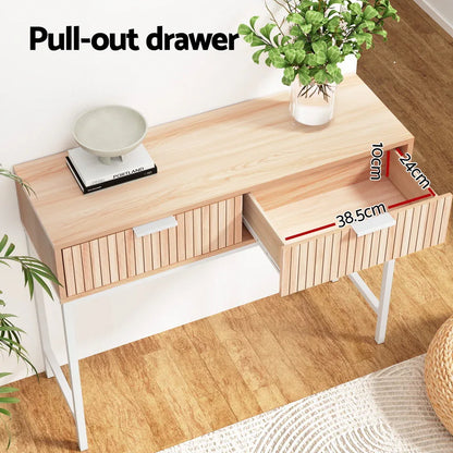 Artiss Console Table 2 Drawers 92CM - Mekamart Australia