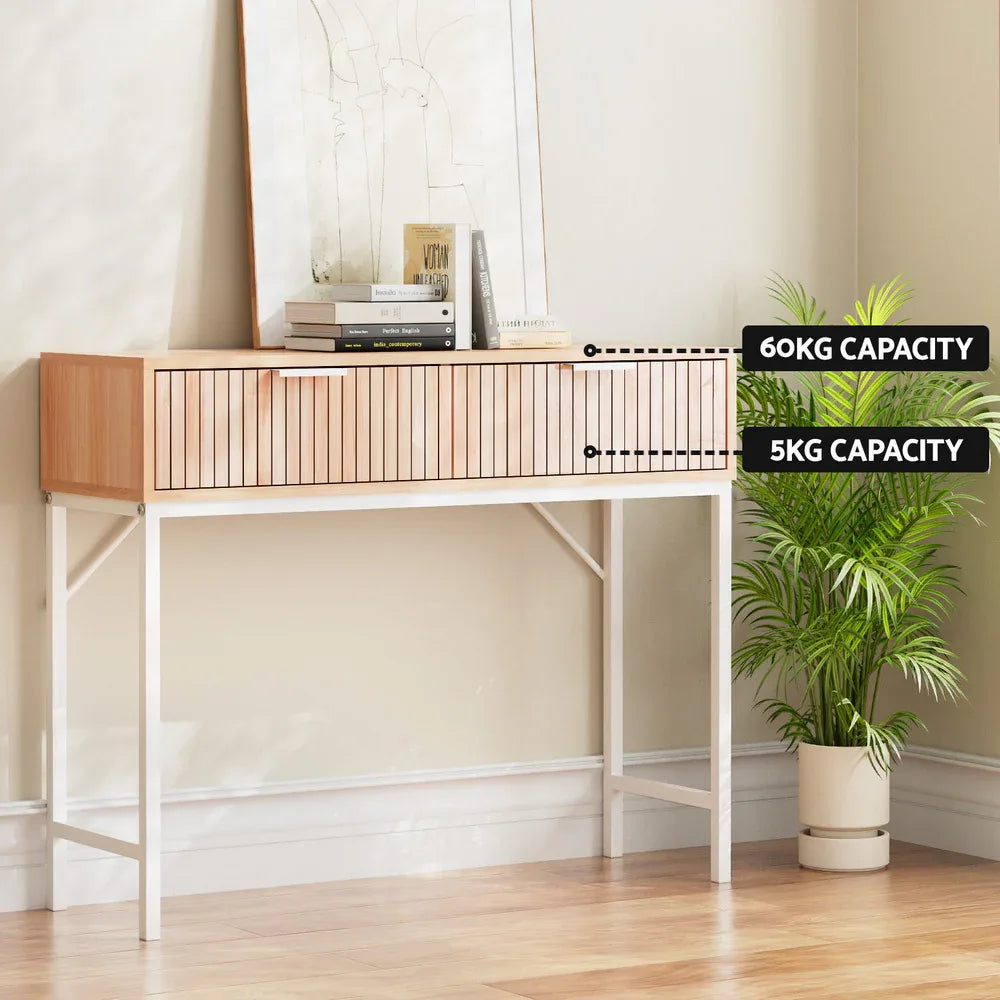 Artiss Console Table 2 Drawers 92CM - Mekamart Australia