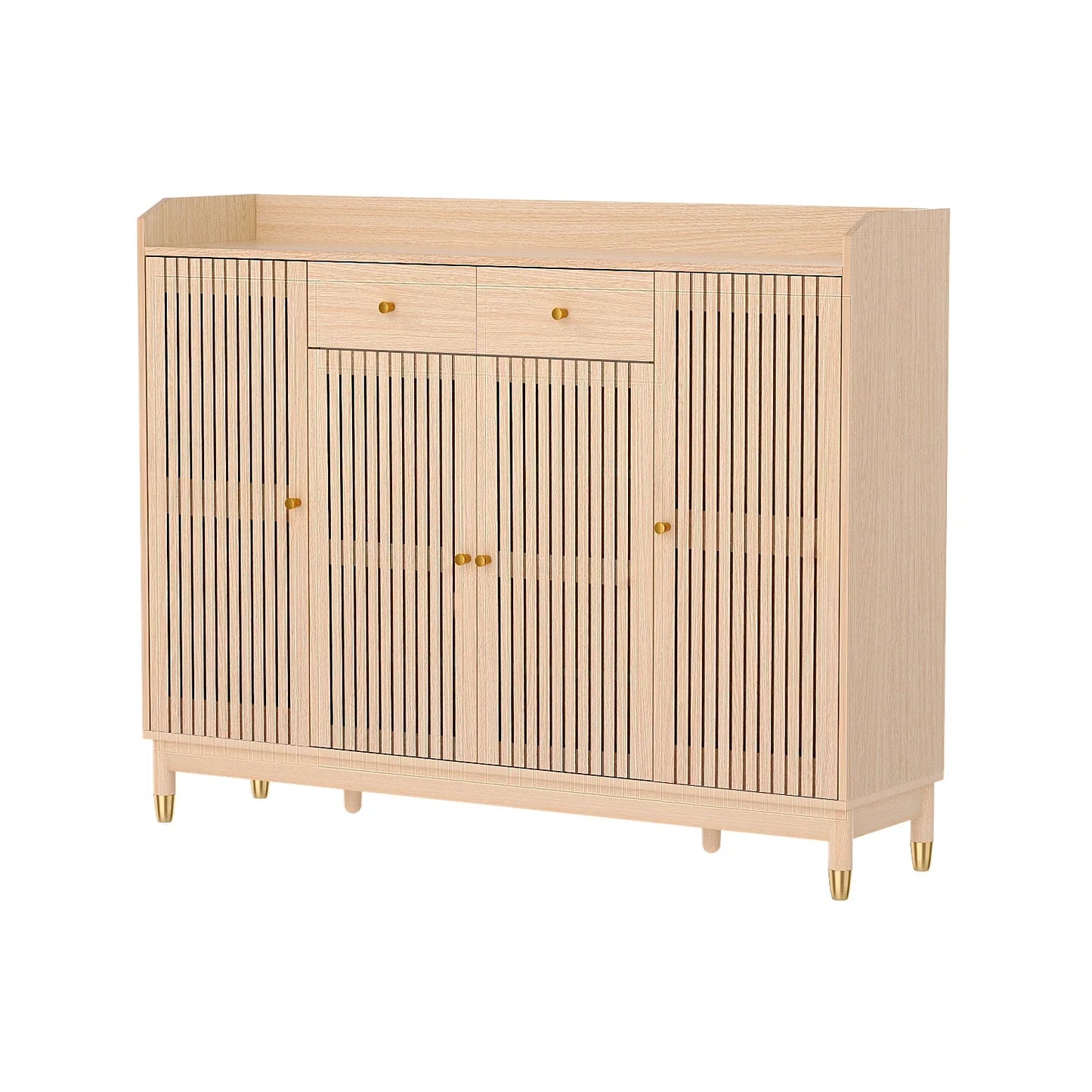 Artiss Shoe Rack Cabinet with Shelves 26 Pairs Pine - Mekamart Australia