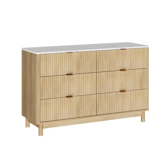 Artiss 6 Chest of Drawers Dresser Table Pine - Mekamart Australia