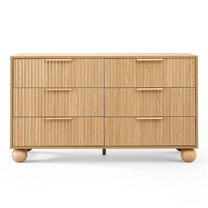 Artiss 6 Chest of Drawers Dresser Tallboy Pine - Mekamart Australia