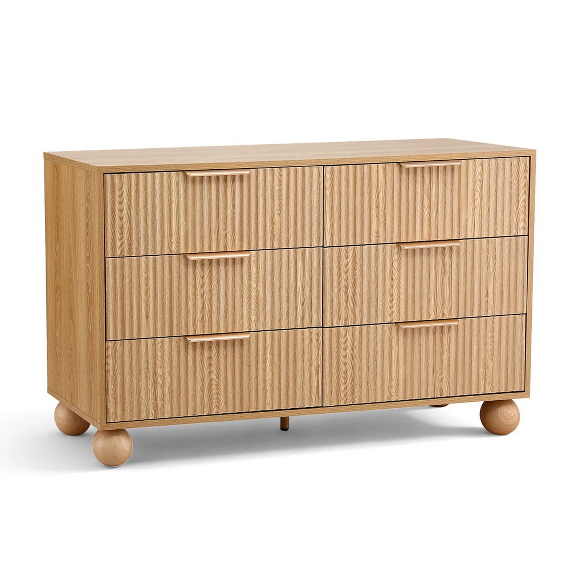 Artiss 6 Chest of Drawers Dresser Tallboy Pine - Mekamart Australia