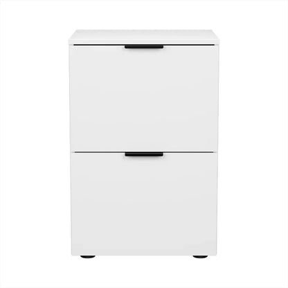 Artiss Filing Cabinet Files Storage Office Shelves File Organiser White 2 Drawer - Mekamart Australia