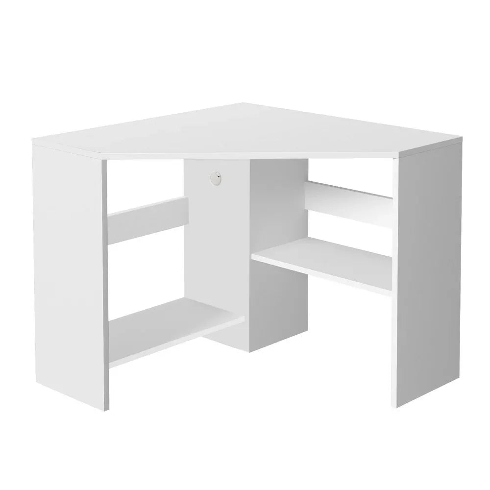 Artiss Corner Computer Desk Shelves CPU Stand L-shape Home Office Workstation Desks - Mekamart Australia