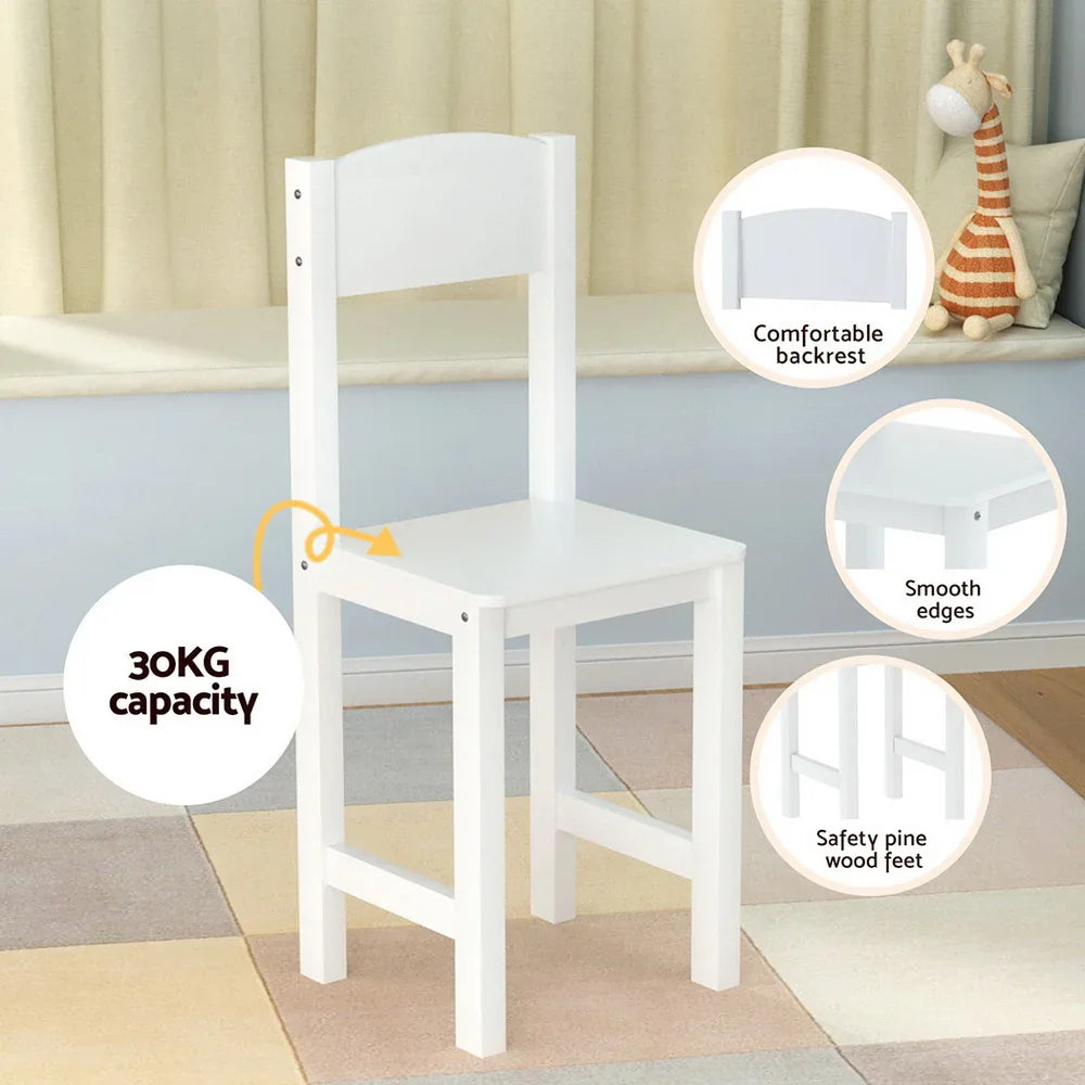 Keezi Kids Table and Chair Set Children Study Play Toys Desk w/ Cabinet Storage - Mekamart Australia