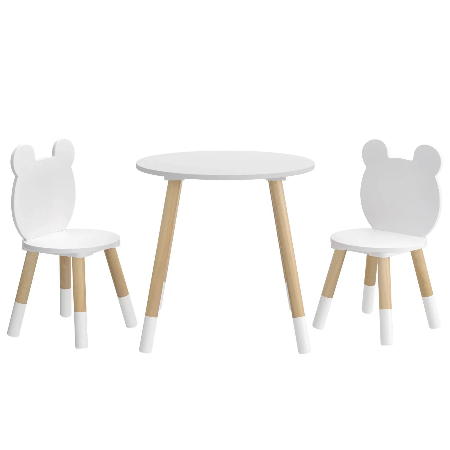 Keezi 3 Piece Kids Table and Chairs Set Activity Playing Study Children Desk - Mekamart Australia