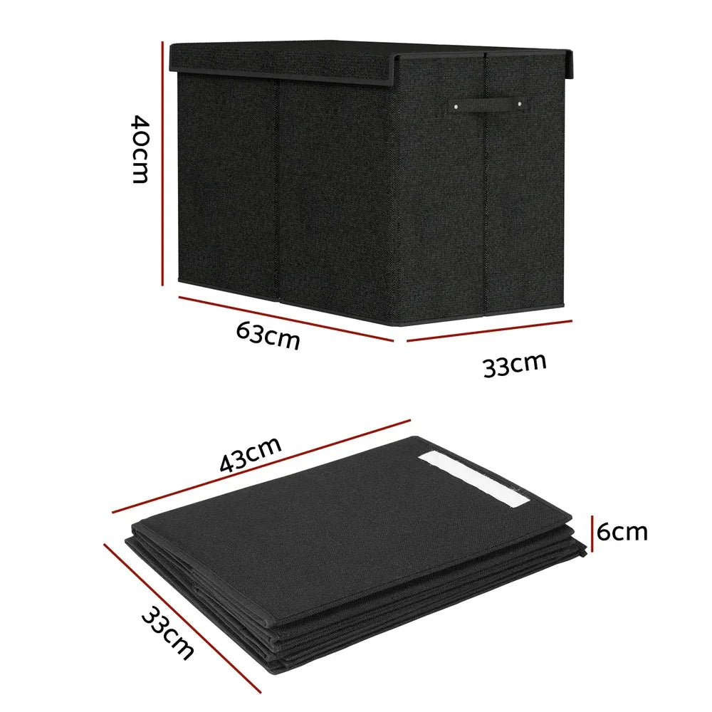 Keezi Large Toy Box Chest Storage with Flip-Top Lid Foldable Organizer Bins - Mekamart Australia