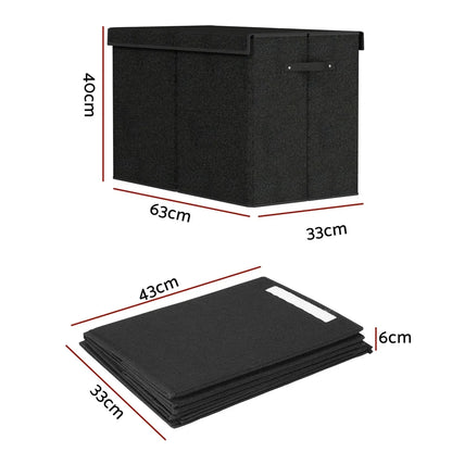 Keezi Large Toy Box Chest Storage with Flip-Top Lid Foldable Organizer Bins - Mekamart Australia