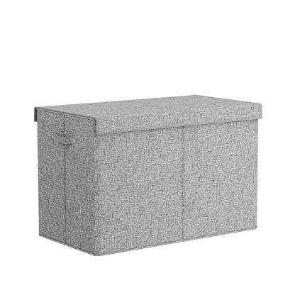 Keezi Large Toy Box Chest Storage with Flip-Top Lid Foldable Organizer Bins Grey - Mekamart Australia