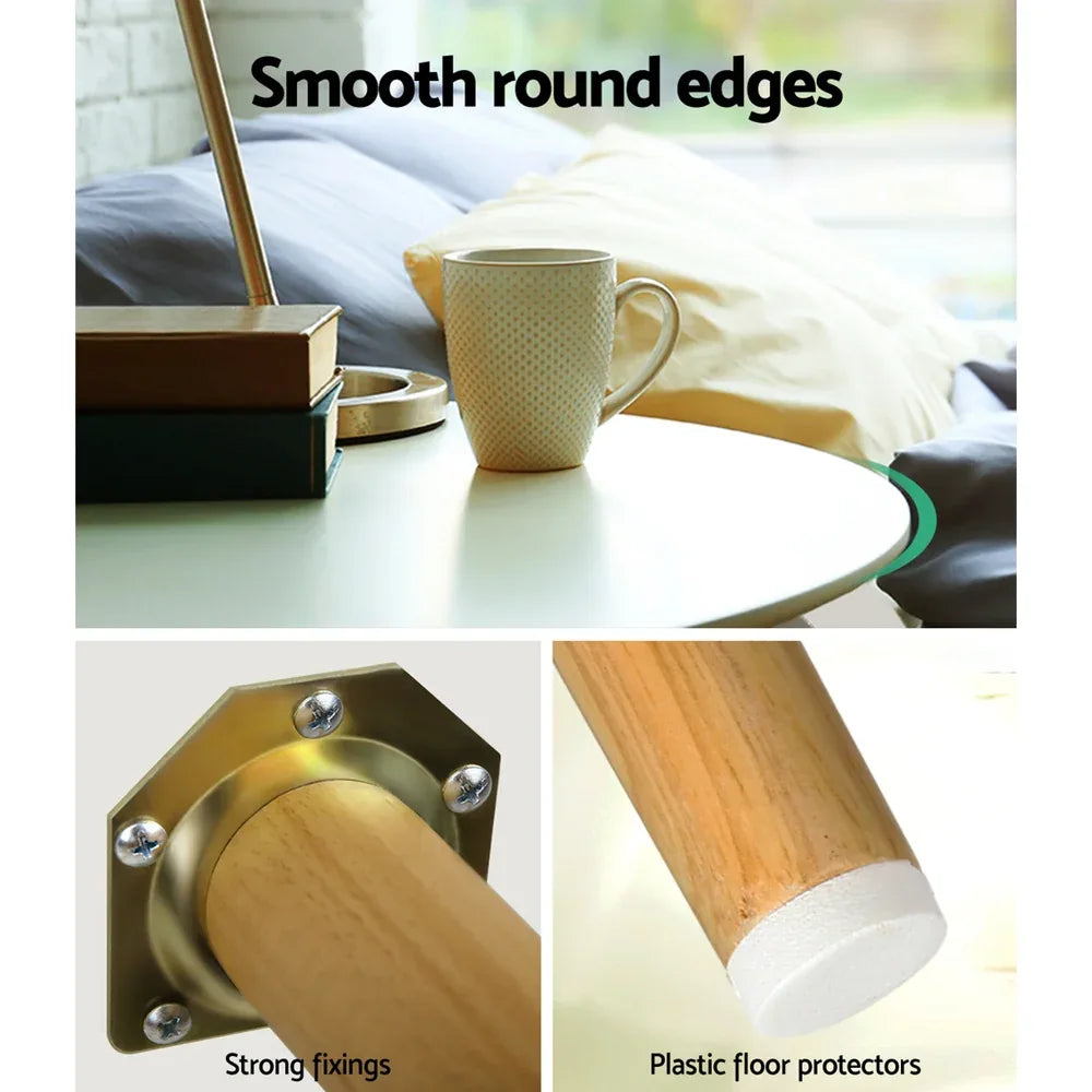 Artiss Coffee Table Round 50CM Callix - Mekamart Australia