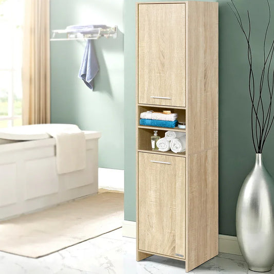 Artiss Bathroom Cabinet Storage 185cm Wooden - Mekamart Australia