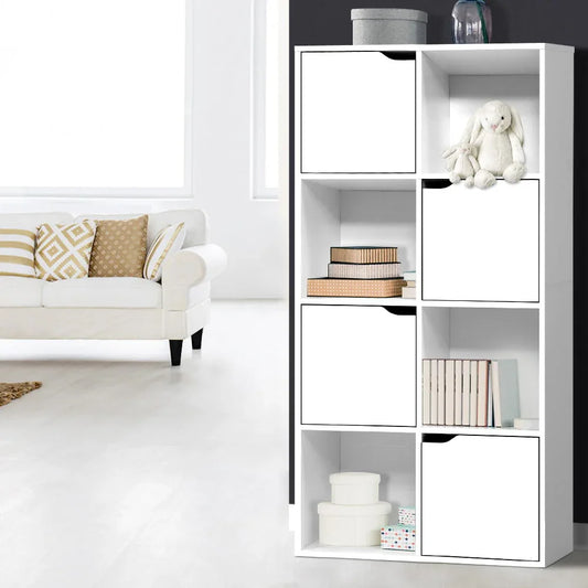 Artiss Bookshelf 8 Cube Shlef - DANA White - Mekamart Australia