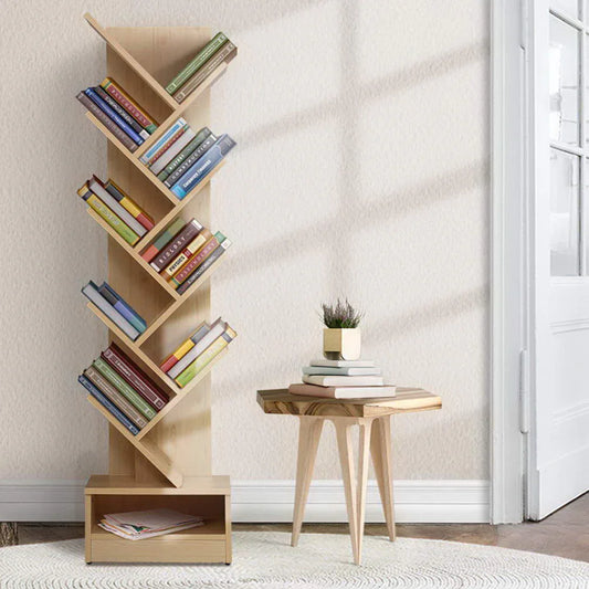 Artiss Tree Bookshelf 9 Tiers - ECHO Oak - Mekamart Australia