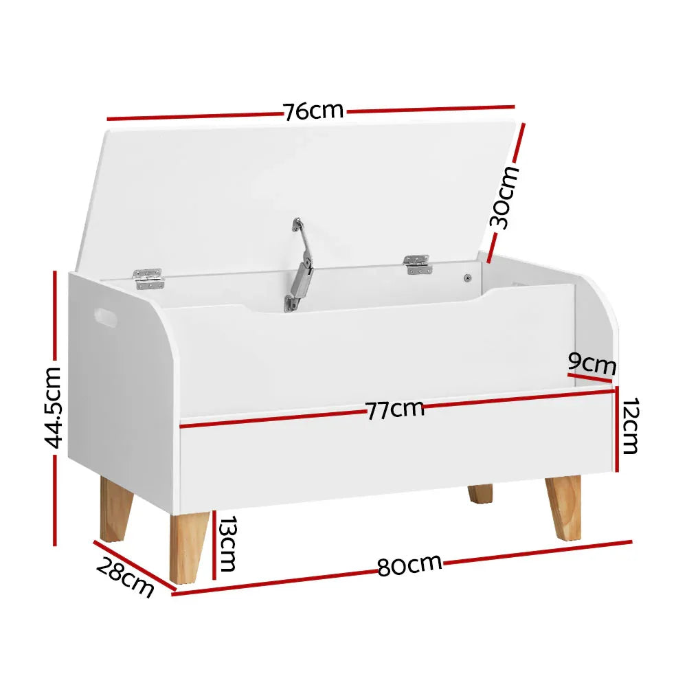 Keezi Kids Toy Box Chest Bookshelf Storage Children Bookcase Organiser Display - Mekamart Australia