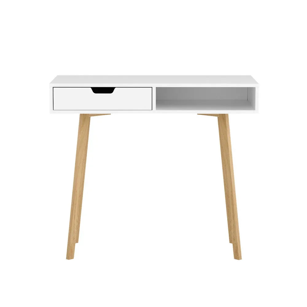 Artiss Computer Desk Drawer Cabinet Shelf White 90CM - Mekamart Australia