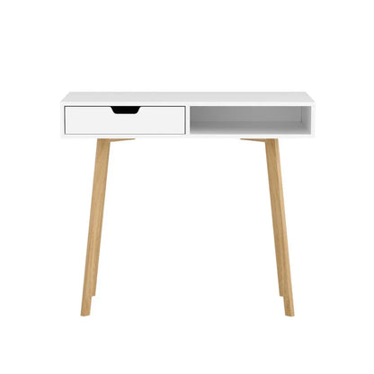 Artiss Computer Desk Drawer Cabinet Shelf White 90CM - Mekamart Australia