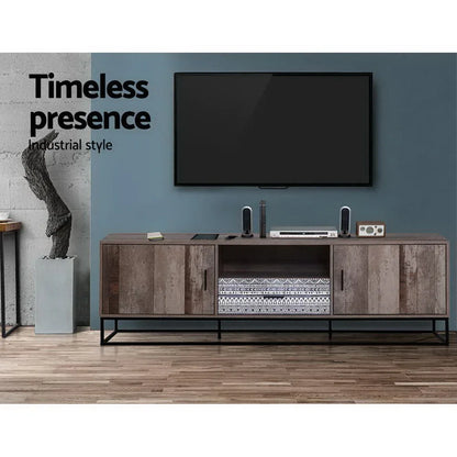 Artiss TV Cabinet Entertainment Unit 180cm Industrial - Mekamart Australia