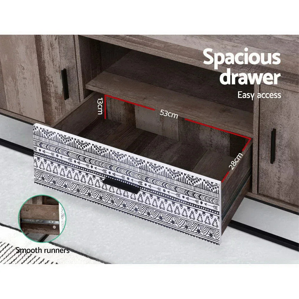 Artiss TV Cabinet Entertainment Unit 180cm Industrial - Mekamart Australia