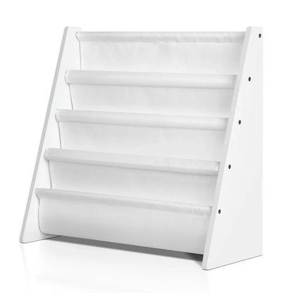 Keezi 4 Tiers Kids Bookshelf Magazine Shelf Children Bookcase Rack Organiser - Mekamart Australia