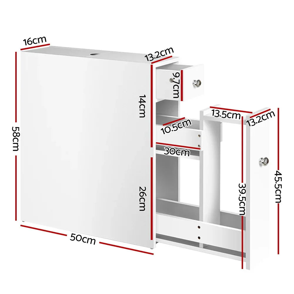 Artiss Bathroom Storage Cabinet Tissue Holder - Mekamart Australia