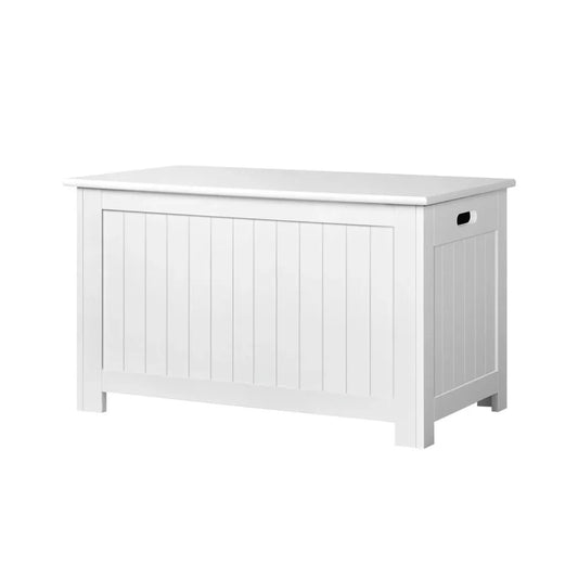 Keezi Kids Toy Box Chest Storage Blanket Children Clothes Room Organiser White - Mekamart Australia