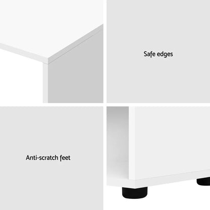 Artiss Computer Desk Bookshelf White 130CM - Mekamart Australia