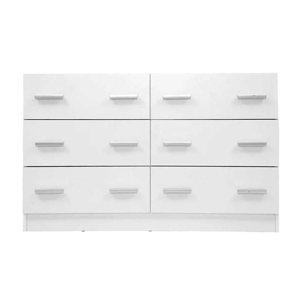 Artiss 6 Chest of Drawers - VEDA White - Mekamart Australia