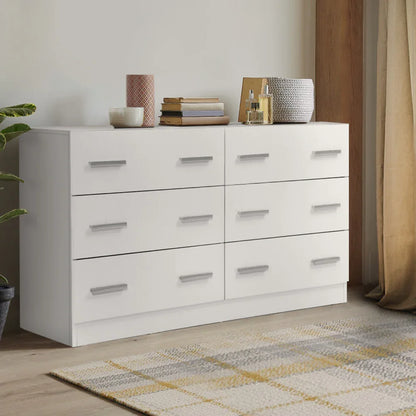 Artiss 6 Chest of Drawers - VEDA White - Mekamart Australia