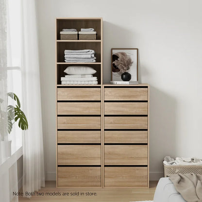 Artiss 6 Chest of Drawers Dresser Tallboy Pine - Mekamart Australia