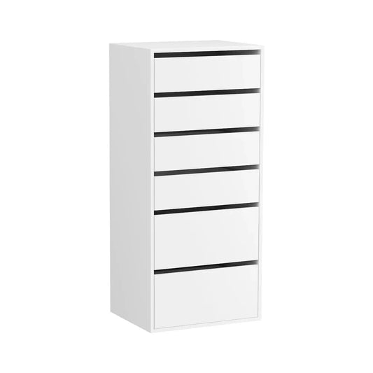 Artiss 6 Chest of Drawers Dresser Tallboy White - Mekamart Australia