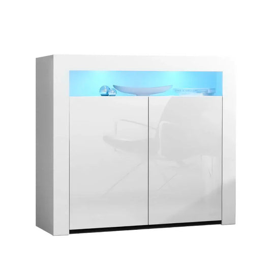 Artiss Buffet Sideboard LED - ARNO White - Mekamart Australia