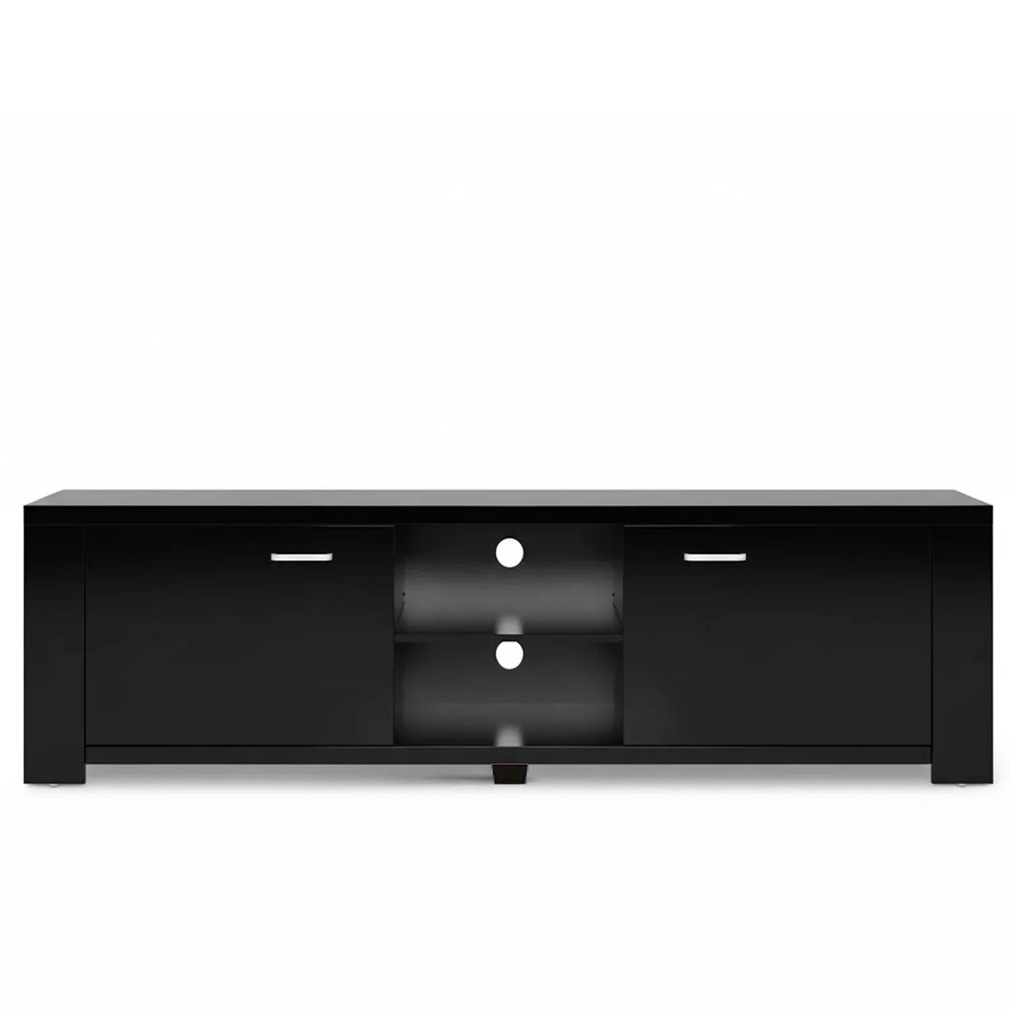 Artiss TV Cabinet Entertainment Unit 160cm Black Maxi - Mekamart Australia