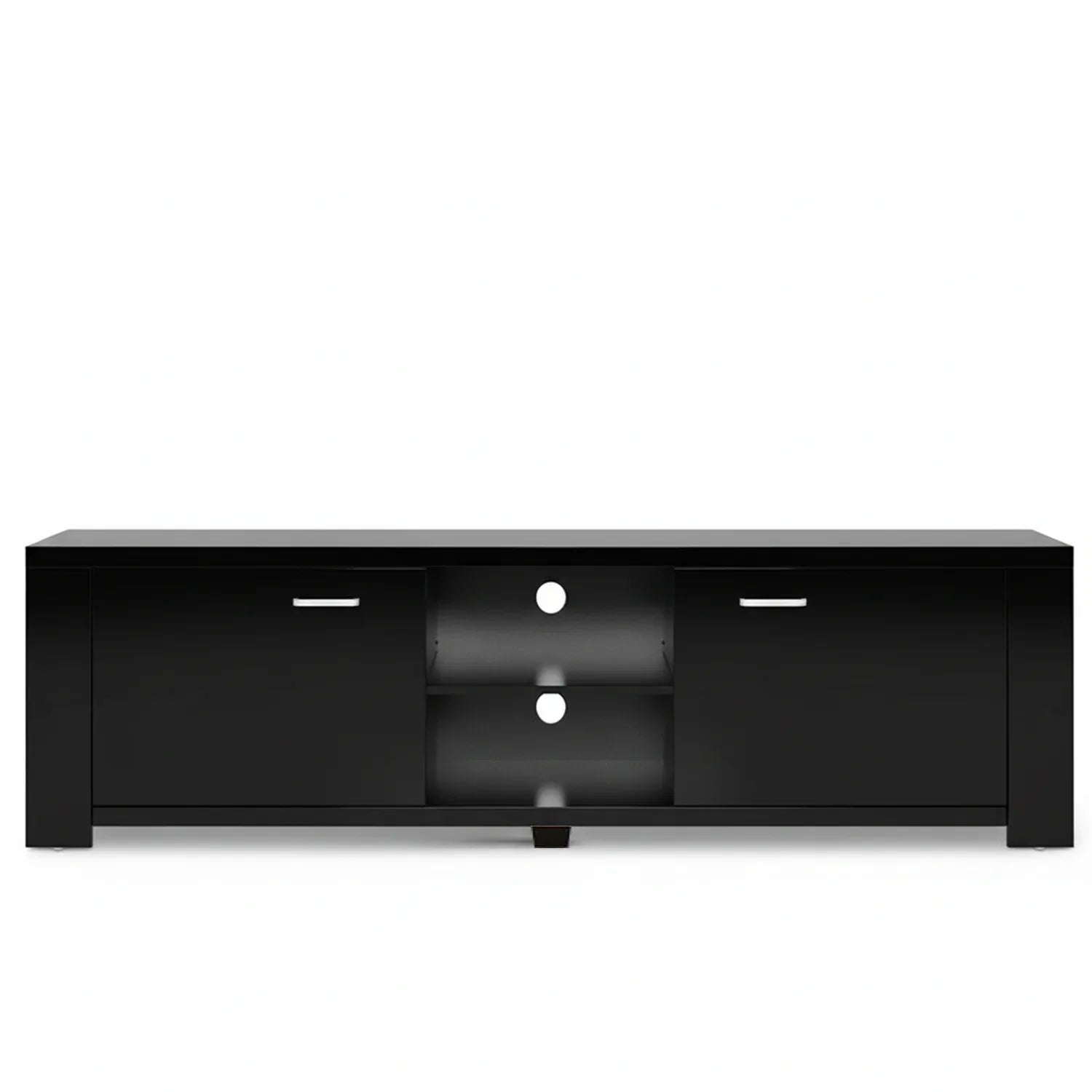 Artiss TV Cabinet Entertainment Unit 160cm Black Maxi - Mekamart Australia