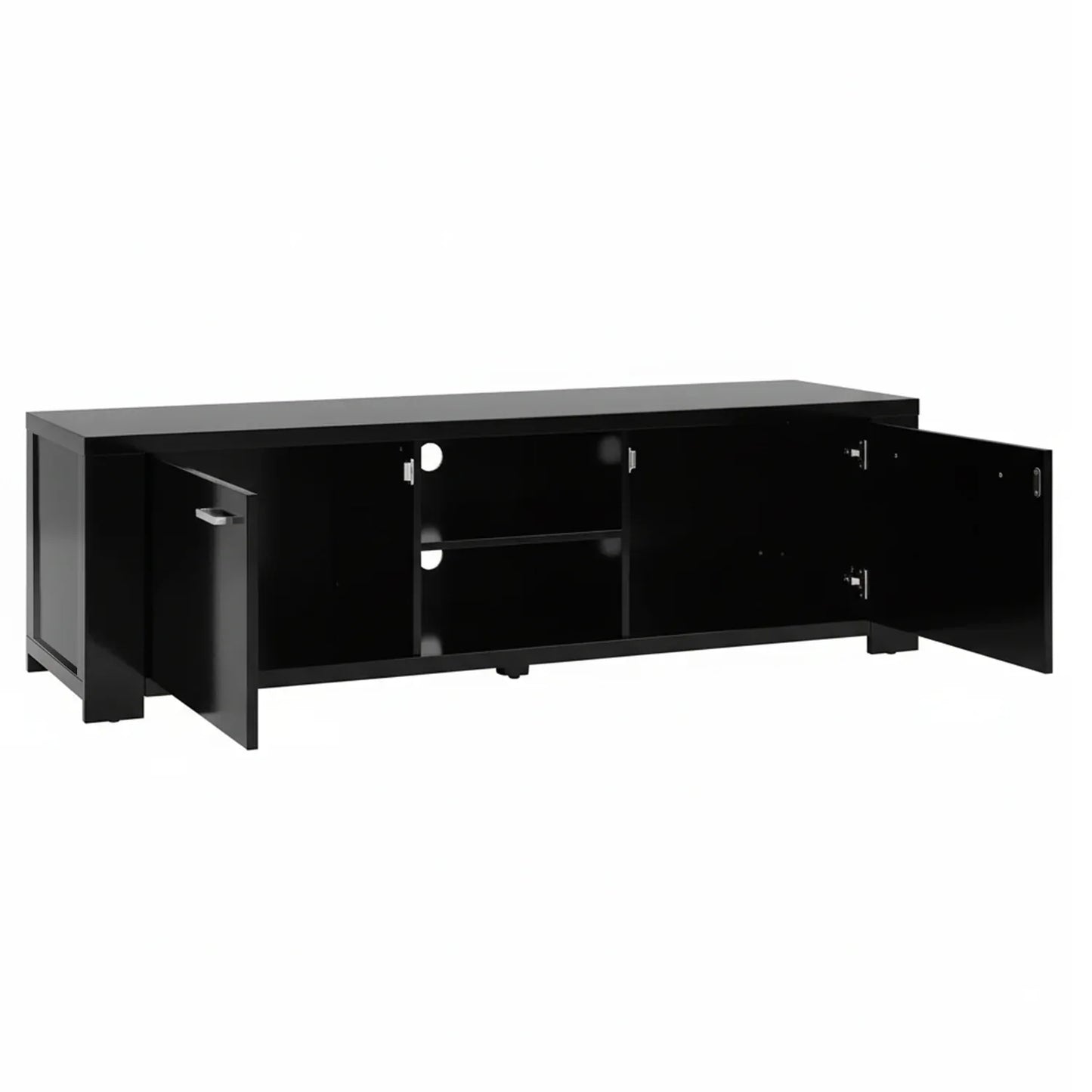 Artiss TV Cabinet Entertainment Unit 160cm Black Maxi - Mekamart Australia