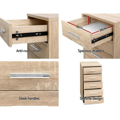 Artiss Filing Cabinet 5 Drawer Office Storage Organiser - Mekamart Australia