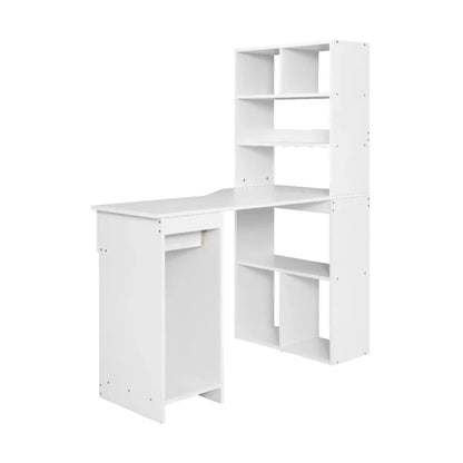 Artiss Computer Desk Bookshelf Drawer Cabinet White 120CM - Mekamart Australia
