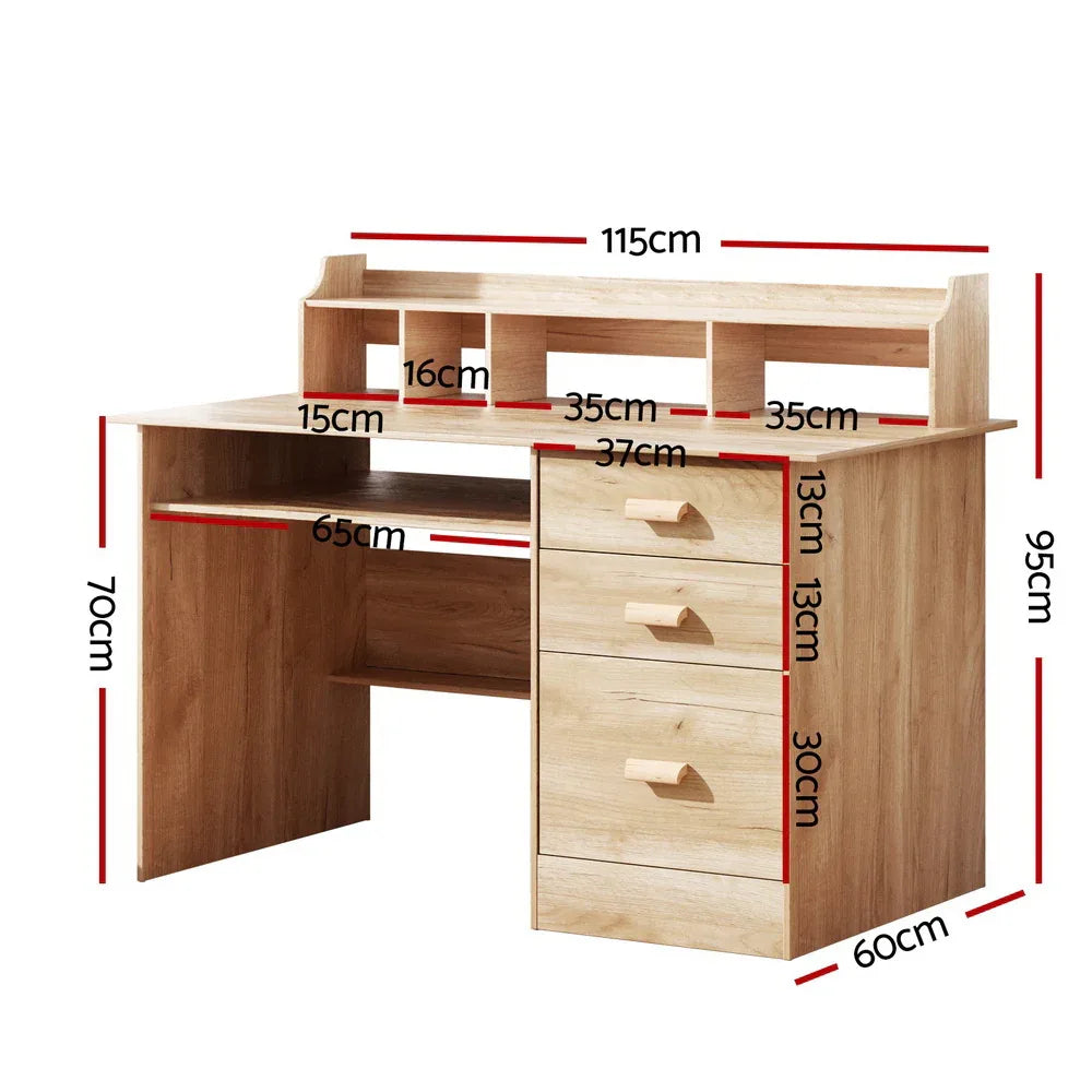 Artiss Computer Desk Office Study Desks Table Shelf Drawer - Mekamart Australia