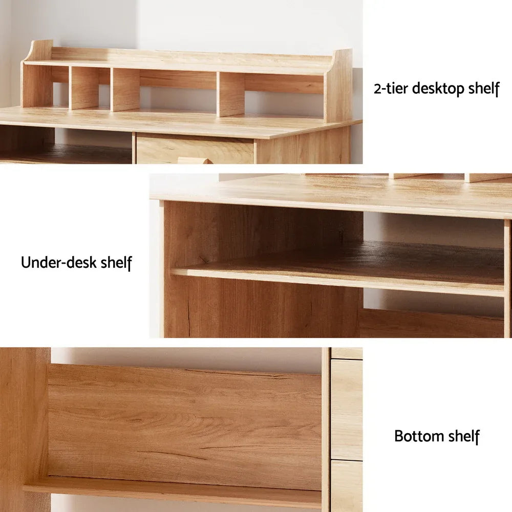Artiss Computer Desk Office Study Desks Table Shelf Drawer - Mekamart Australia