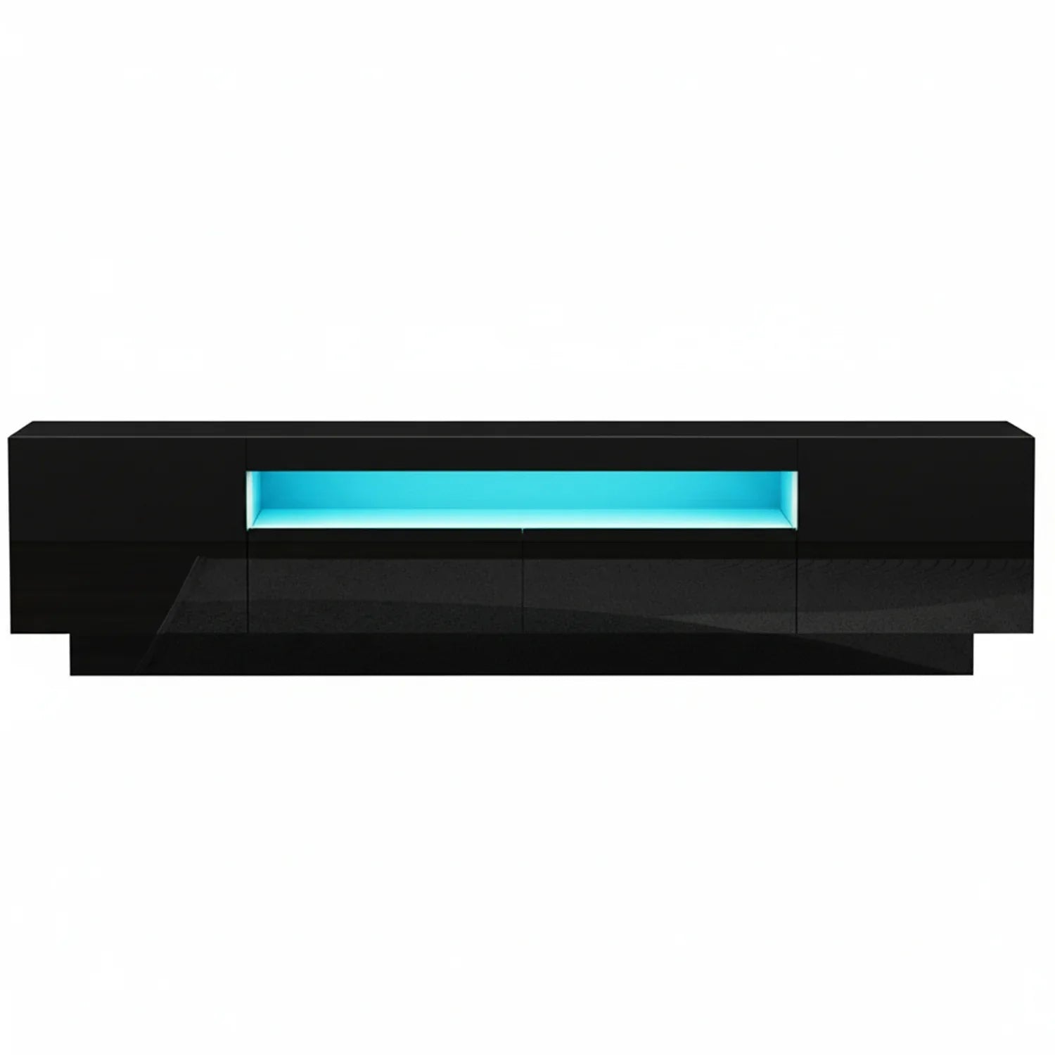 Artiss TV Unit Entertainment Unit Storage Drawer RGB LED 180cm Black - Mekamart Australia