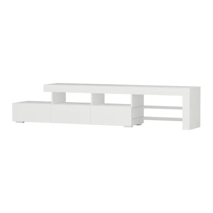 Artiss Entertainment Unit TV Cabinet LED 215cm White Caya - Mekamart Australia