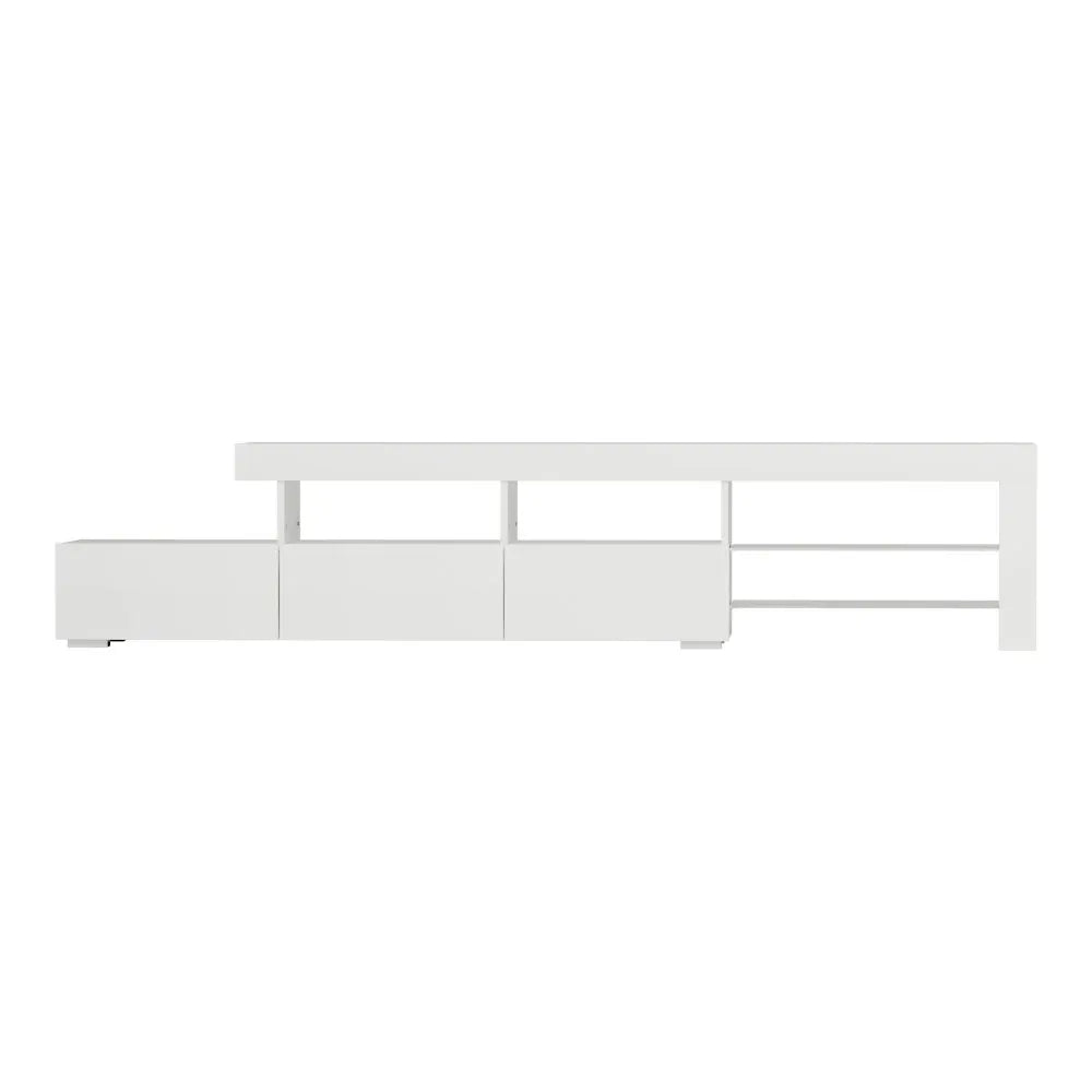 Artiss Entertainment Unit TV Cabinet LED 215cm White Caya - Mekamart Australia