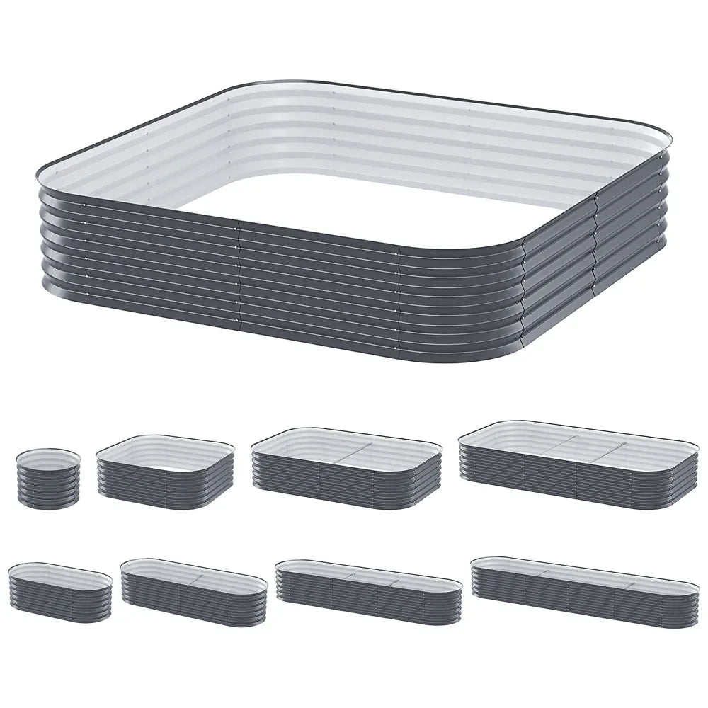 Green Fingers Garden Bed 9 In 1 Modular Planter Box 40CM height - Mekamart Australia