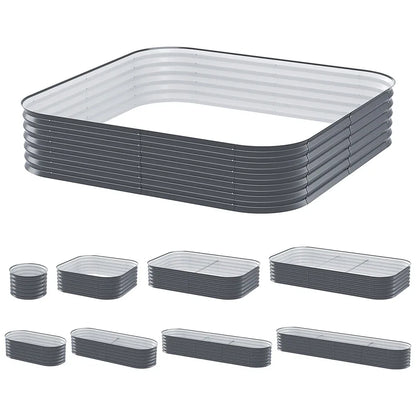 Green Fingers Garden Bed 9 In 1 Modular Planter Box 40CM height - Mekamart Australia