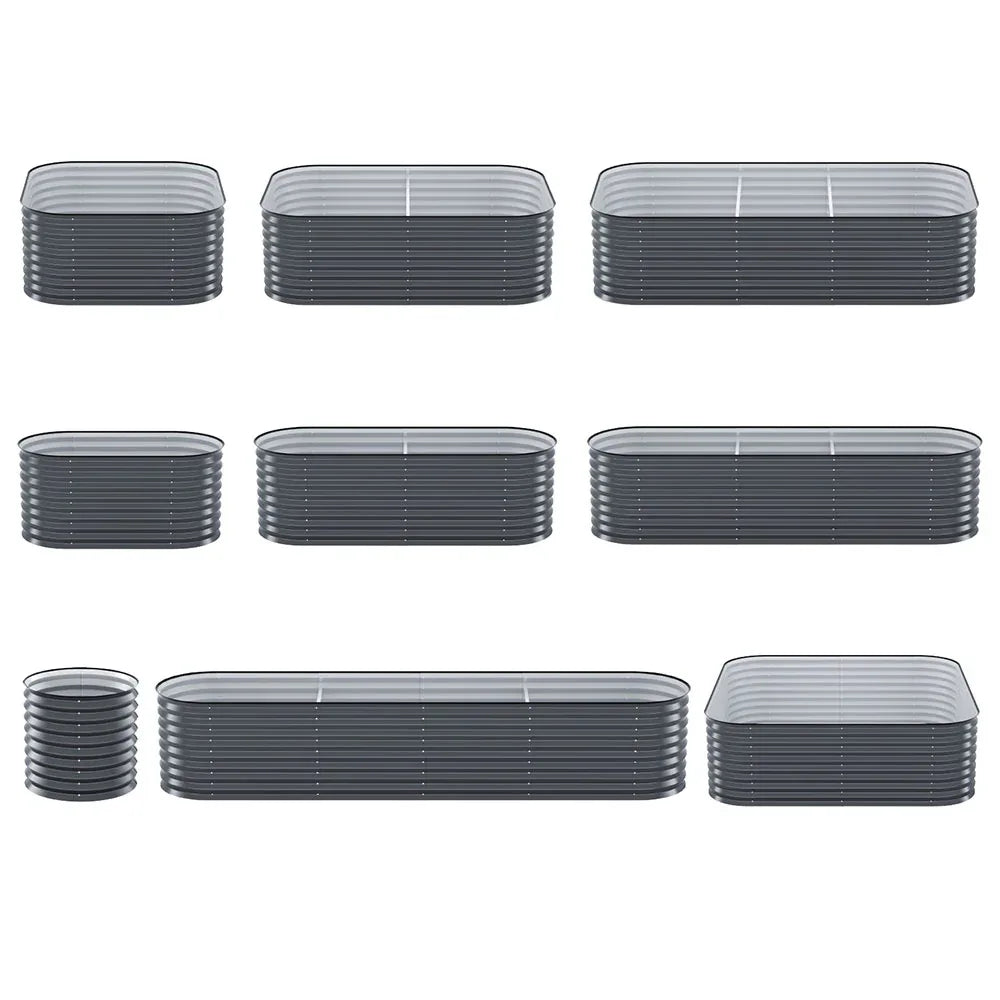 Green Fingers Garden Bed 9 In 1 Modular Planter Box 56CM height - Mekamart Australia