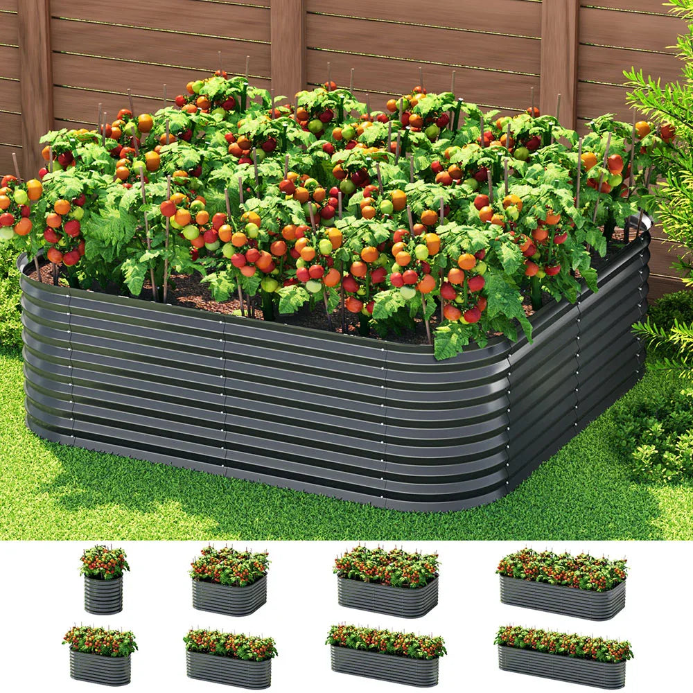 Green Fingers Garden Bed 9 In 1 Modular Planter Box 56CM height - Mekamart Australia