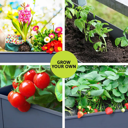 Green Fingers Garden Bed Elevated 100X40X80cm Planter Box Raised Container Herb - Mekamart Australia
