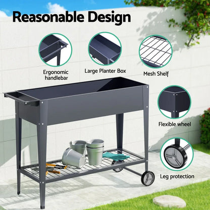 Green Fingers Garden Bed Elevated 100X40X80cm Planter Box Raised Container Herb - Mekamart Australia