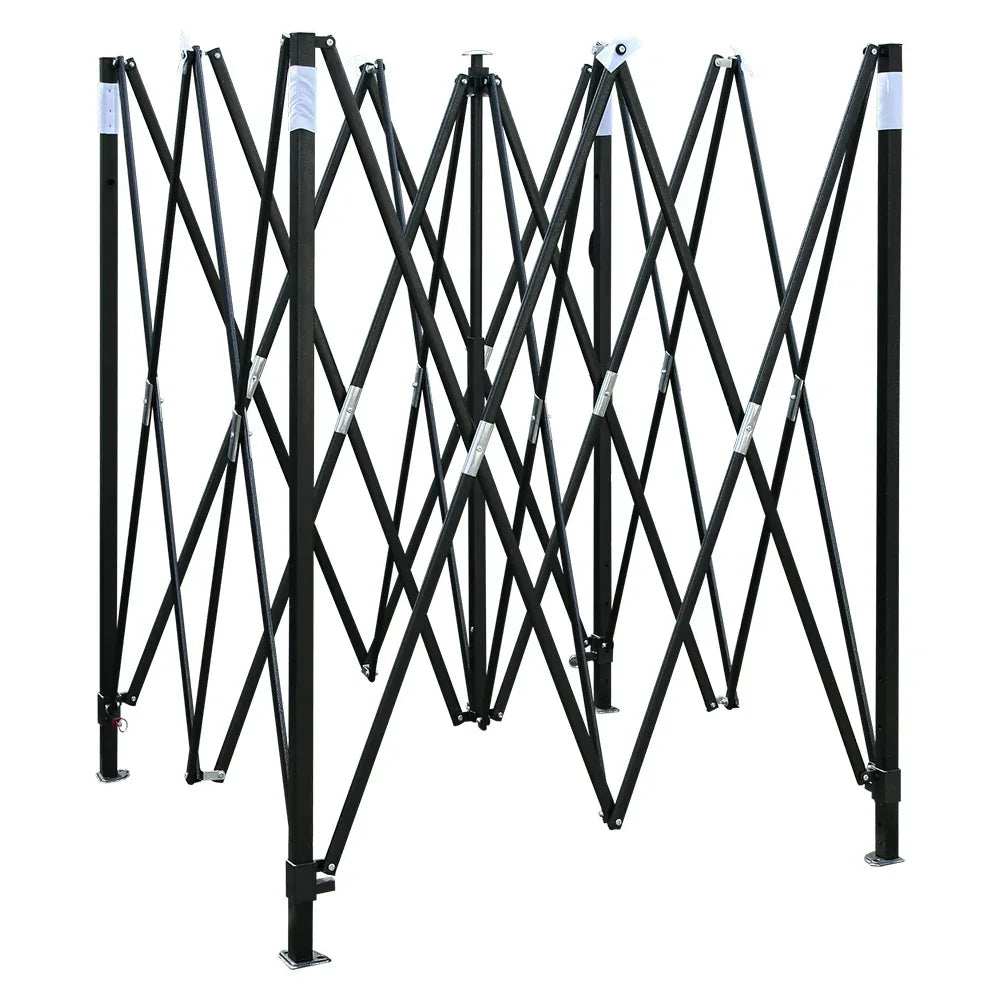 Instahut Gazebo Pop Up Marquee 3x3 Folding Tent Wedding Gazebos 500D White - Mekamart Australia
